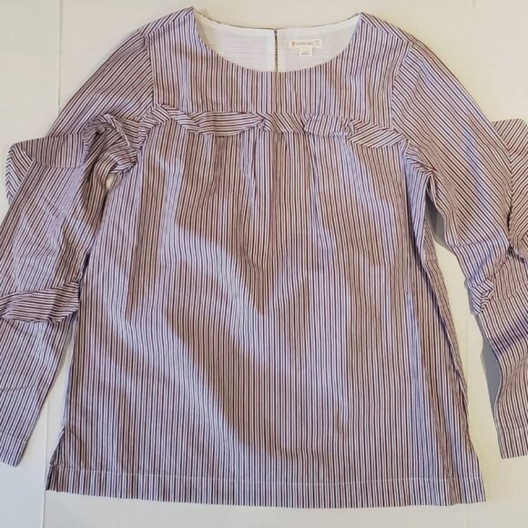 LOT OF 10 CREWCUTS JCREW GIRL TOPS TSHIRTS - VELVET STRIPES SEQUINS PLAID HEART - Picture 9 of 13